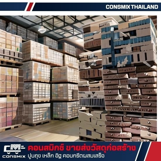 ปูนถุงขายส่ง ราคาถูก - ขายวัสดุก่อสร้าง - คอนสมิกซ์